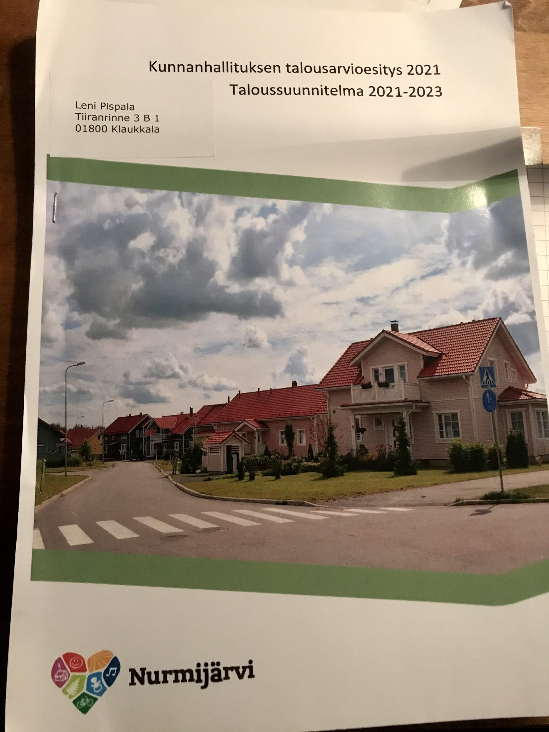 Ryhmäpuhe budjettivaltuustossa 11.11.2020